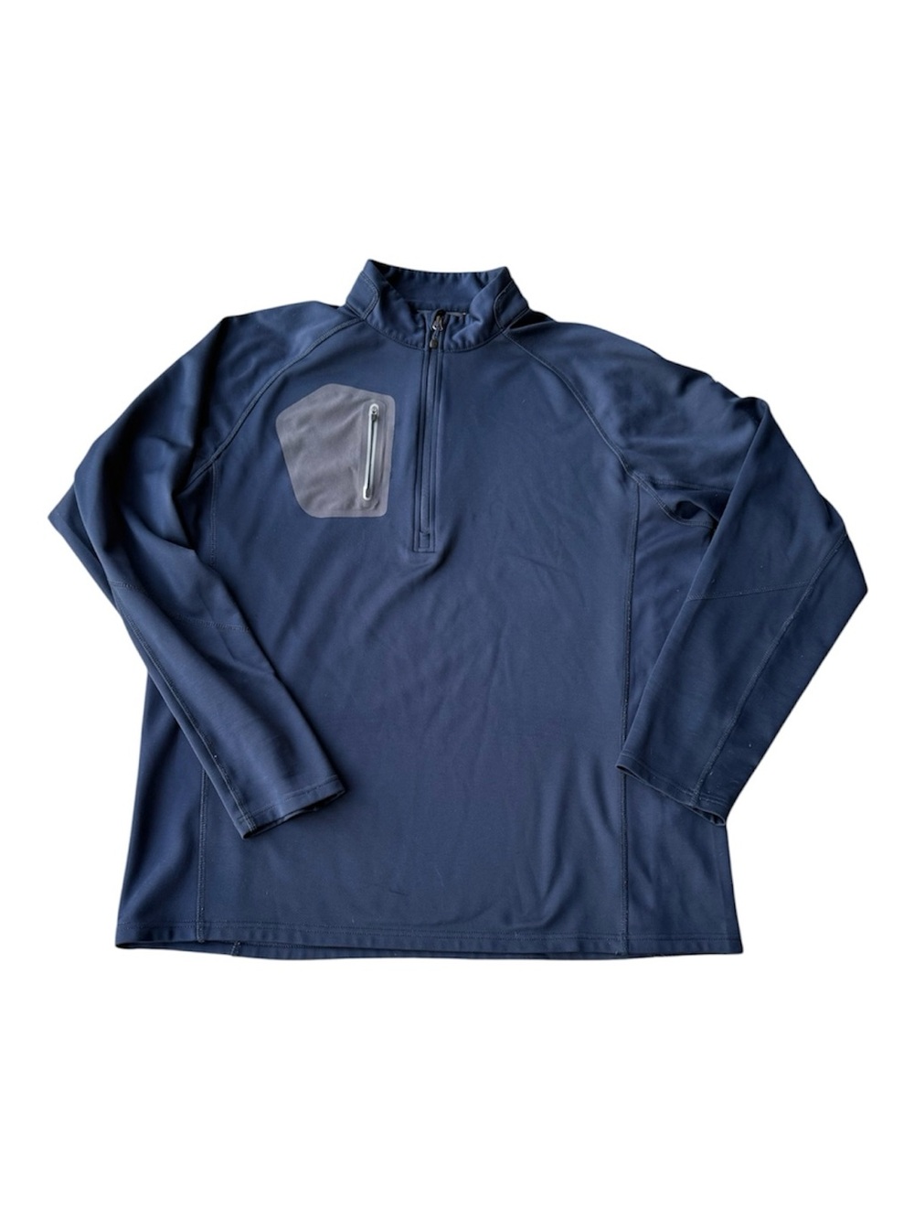 Men's Eddie Bauer Navy Half-Zip Performance Pullover Jacket with pocket Size XL